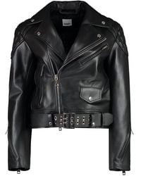 Burberry - Calf Leather Jacket - Lyst