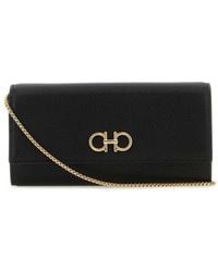 Ferragamo - Gancini Wallet With Chain - Lyst