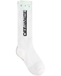 Off-White c/o Virgil Abloh White Socks With Logo - Black