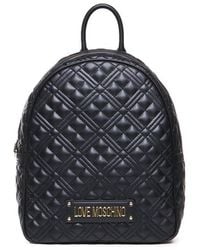 Love Moschino - Quilted Backpack With Logo - Lyst