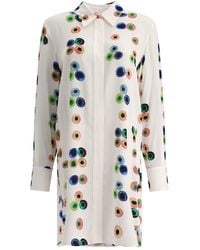 Chloé - Shirt Dress With Print - Lyst