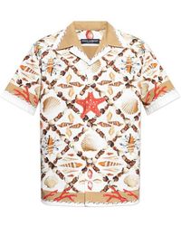 Dolce & Gabbana - Shirt With A Seashell Motif, - Lyst