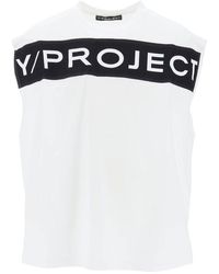 Y. Project - Sleeveless T-Shirt With - Lyst