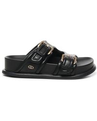 Liu Jo - Bold Straps Slip-On Sandals - Lyst
