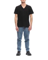 James Perse - Short Sleeved V-neck T-shirt - Lyst