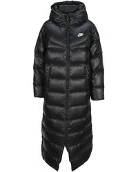 nike padded jacket long
