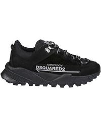 DSquared² - Panelled Lace-up Sneakers - Lyst