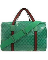 Gucci - Web Detail Large Duffle Bag - Lyst