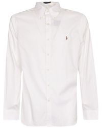 Ralph Lauren - Polo Logo Embroidered Buttoned Shirt - Lyst