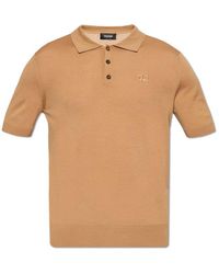 DSquared² - Short-sleeved Knitted Polo Shirt - Lyst