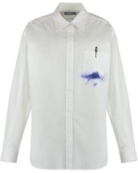 Moschino - Stretch Poplin Shirt - Lyst