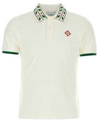 Casablancabrand - Laurel Logo Patch Polo Shirt - Lyst