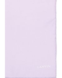 Lanvin - Logo-print Pocket Square - Lyst
