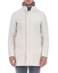 Herno - Fur Collar Zipped Jacket - Lyst