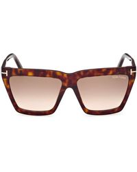Tom Ford - Eden Geometric Frame Sunglasses - Lyst