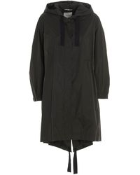 Max Mara Water-resistant Hooded Parka - Green