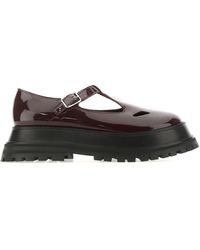 Burberry Classic British T-bar Shoes - Purple