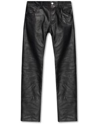 DSquared² Leather Pants - Black