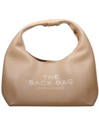 Marc Jacobs - The Sack Logo Detailed Shoulder Bag - Lyst