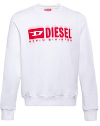 DIESEL - Logo Printed Crewneck Sweatshirt - Lyst