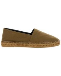 Saint Laurent - Logo Embroidered Slip-on Espadrilles - Lyst