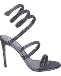 Rene Caovilla - René Caovilla Cleo Embellished Open Toe Sandals - Lyst