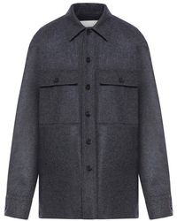 Jil Sander - Pointed-collar Buttoned Jacket - Lyst