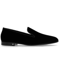 Max Mara - Round Toe Slip-On Loafers - Lyst