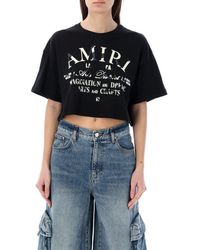 Amiri - Crop T-Shirt - Lyst