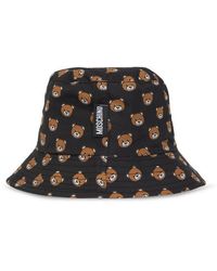 Moschino - Bucket Hat With Teddy Print, - Lyst