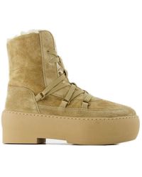 Gia Borghini - Chunky Sole Lace-Up Boots - Lyst