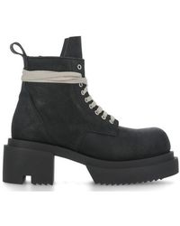 Rick Owens - Low Army Bogun Lace-up Boots - Lyst