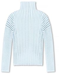 Bottega Veneta - Ribbed Sweater, , Light - Lyst