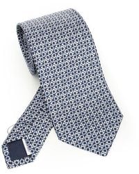 Ferragamo - Gancini Print Silk Tie Ties And Bow Ties - Lyst