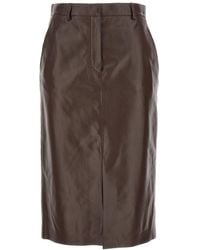 Lanvin - Leather Skirt Skirts - Lyst