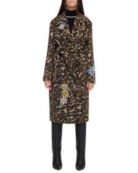 Boutique Moschino - Leopard Printed Coat - Lyst