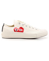 comme des garçons play black converse edition half heart chuck 70 sneakers