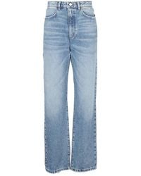 ICON DENIM - Straight-leg Distressed Jeans - Lyst