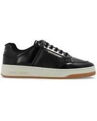 Saint Laurent - Perforated Patent Leather Sneakers - Lyst
