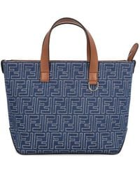 Fendi - Ff Jacquard Zip-Up Small Tote Bag - Lyst