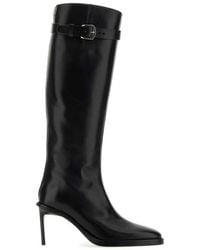 Ann Demeulemeester - Pointed-Toe Buckle-Detailed Boots - Lyst