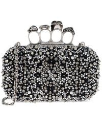 McQueen - 'Skull Four Ring' Clutch - Lyst