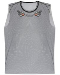 DSquared² - Layered Sleeveless Mesh Top - Lyst