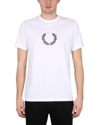 Fred Perry - Crewneck T-Shirt - Lyst