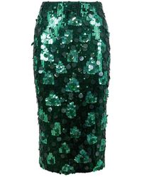 P.A.R.O.S.H. - All-over Sequin-embellished Midi Skirt - Lyst