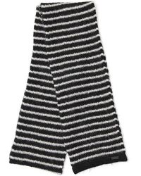 Saint Laurent - Striped Knitted Scarf - Lyst