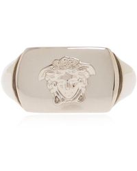 Versace - Ring With Medusa Face, - Lyst