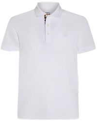 Burberry - Check-detailed Short Sleeved Polo Shirt - Lyst