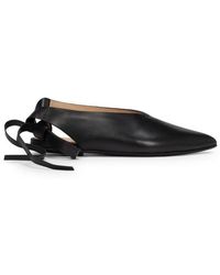 Marsèll - Stuzzicadente Ankle Tie Pointed Toe Flats - Lyst