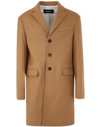 DSquared² - Single-breasted Long-sleeved Coat - Lyst
